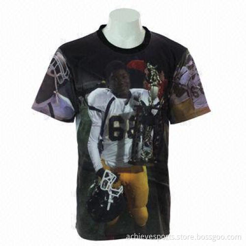 Customized T-shirt, 20% cotton/80% polyester soft fabric/customized designs/logos/names accepted